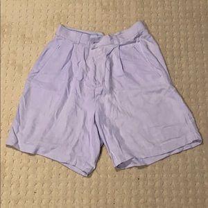 Vintage Lavender Silk Shorts